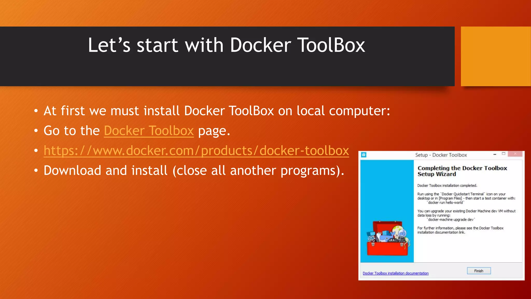 Get started with docker & dev ops | PPTX