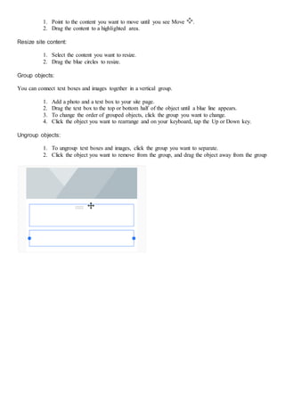 Get started with sites
