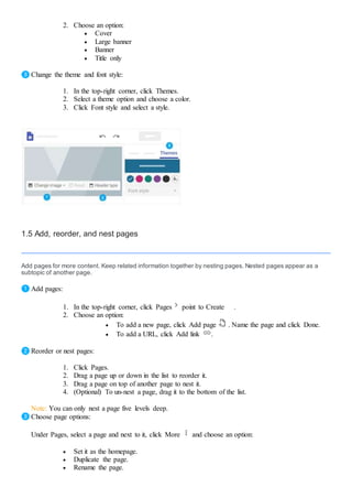 Get started with sites