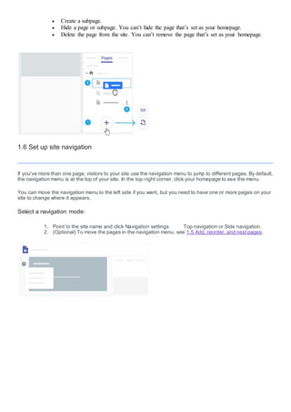 Get started with sites