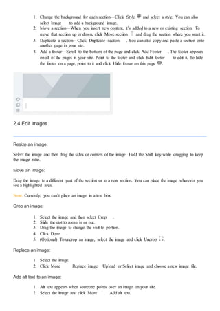Get started with sites