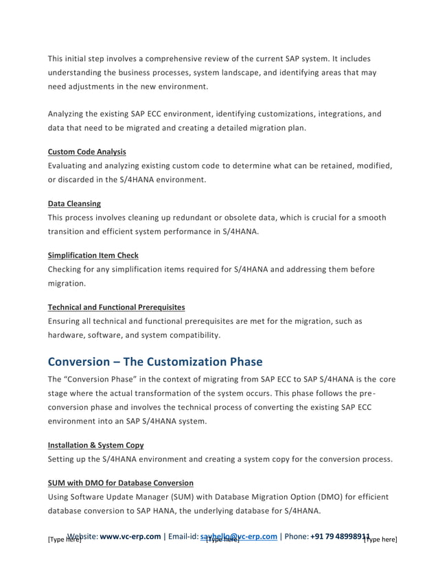 Complete SAP ECC to SAP S/4HANA Migration Guide 2024 | PDF