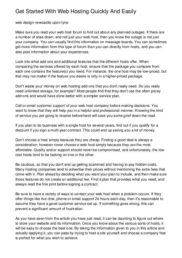 Get Started With Web Hosting Quickly And Easily Images, Photos, Reviews