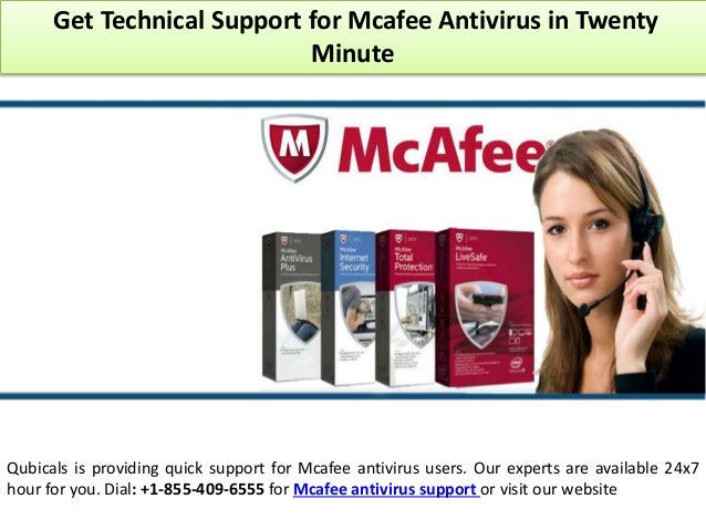 How do you get technical support from McAfee?