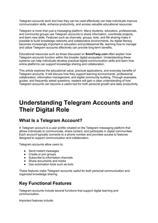 Get Telegram Accounts Setup Guide for Business Use.docx