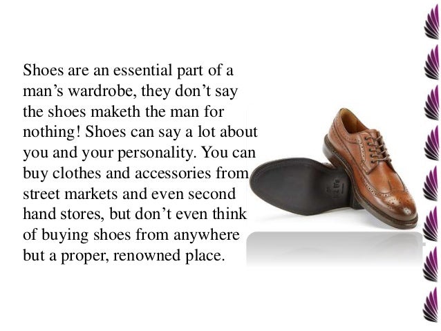 shoes maketh the man