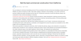 Get the best commercial construction from California