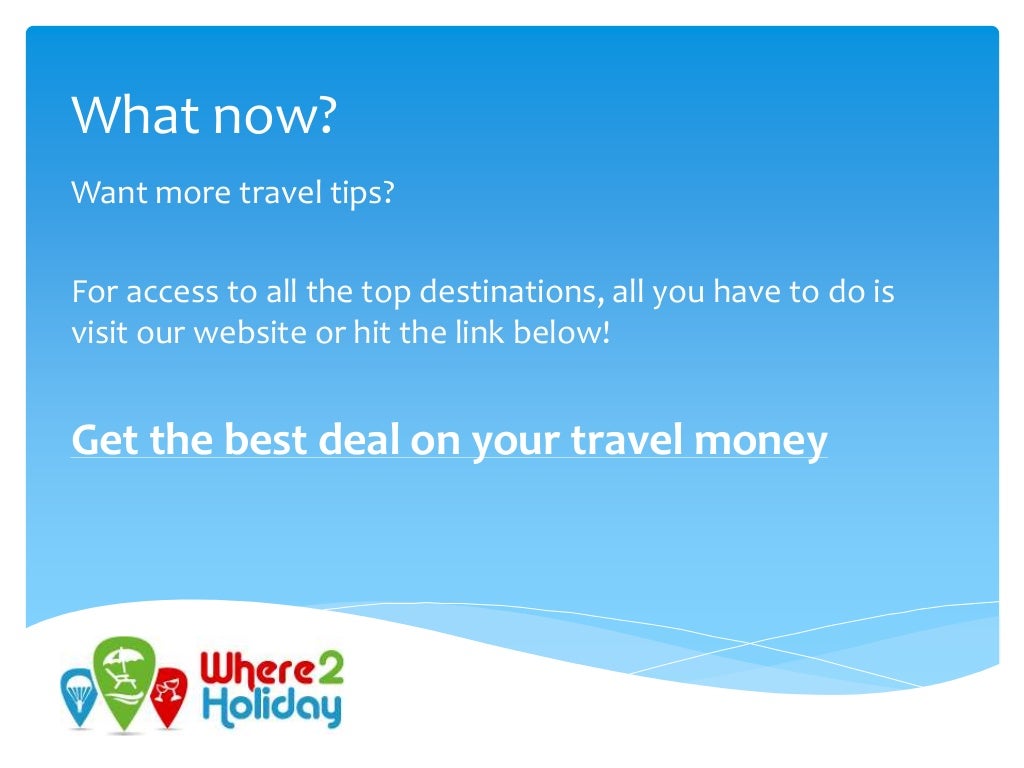 Get the best deal on your travel money