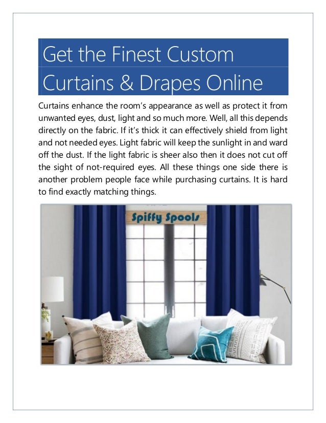 Get The Finest Custom Curtains Drapes