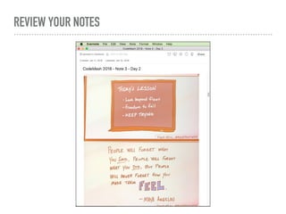 REVIEW YOUR NOTES
 