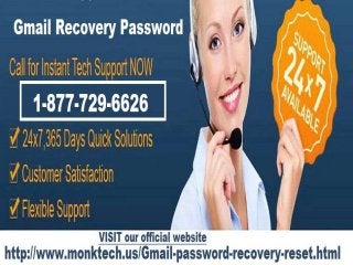 Get The Recover Gmail password By Calling On 1-877-729-6626 Toll-Free Number 