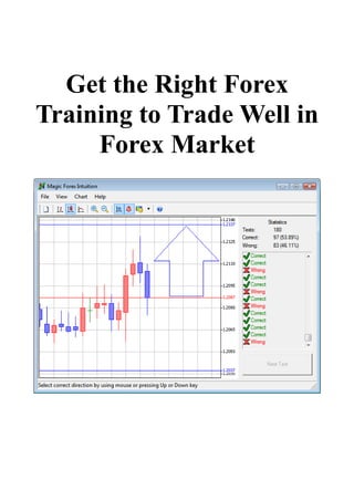 Get the Right Forex
Training to Trade Well in
     Forex Market
 