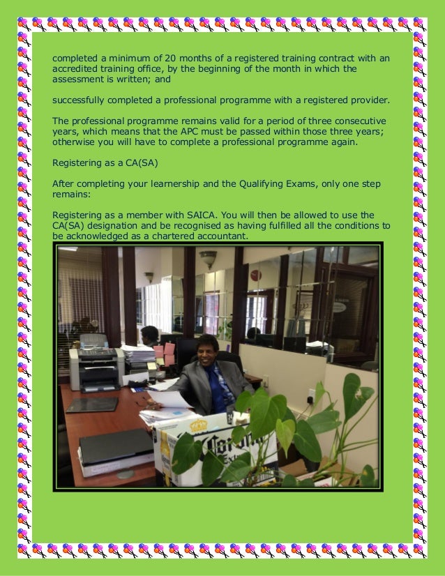 Get the right training to a chartered accountant