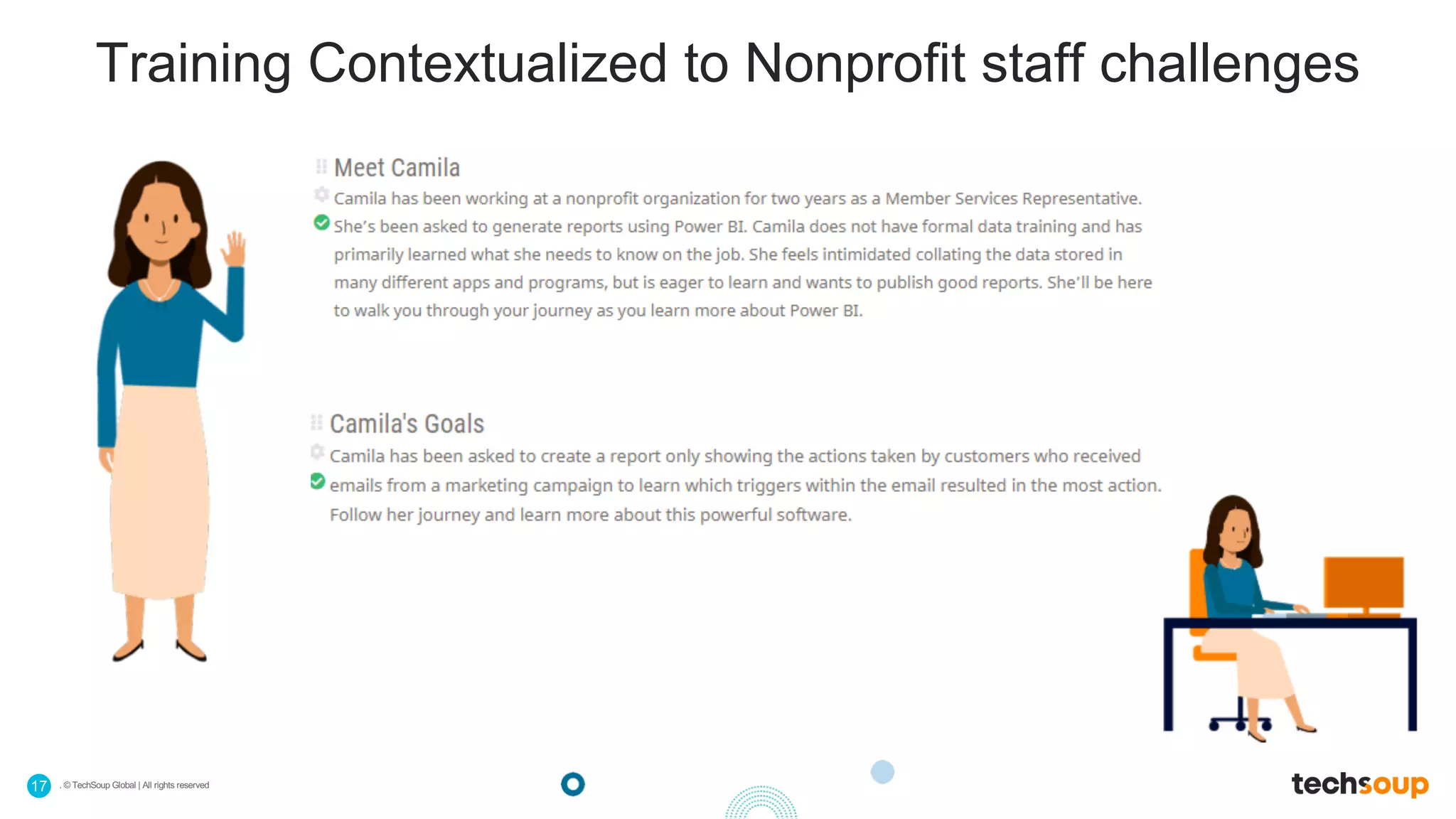 . © TechSoup Global | All rights reserved17
Training Contextualized to Nonprofit staff challenges
 