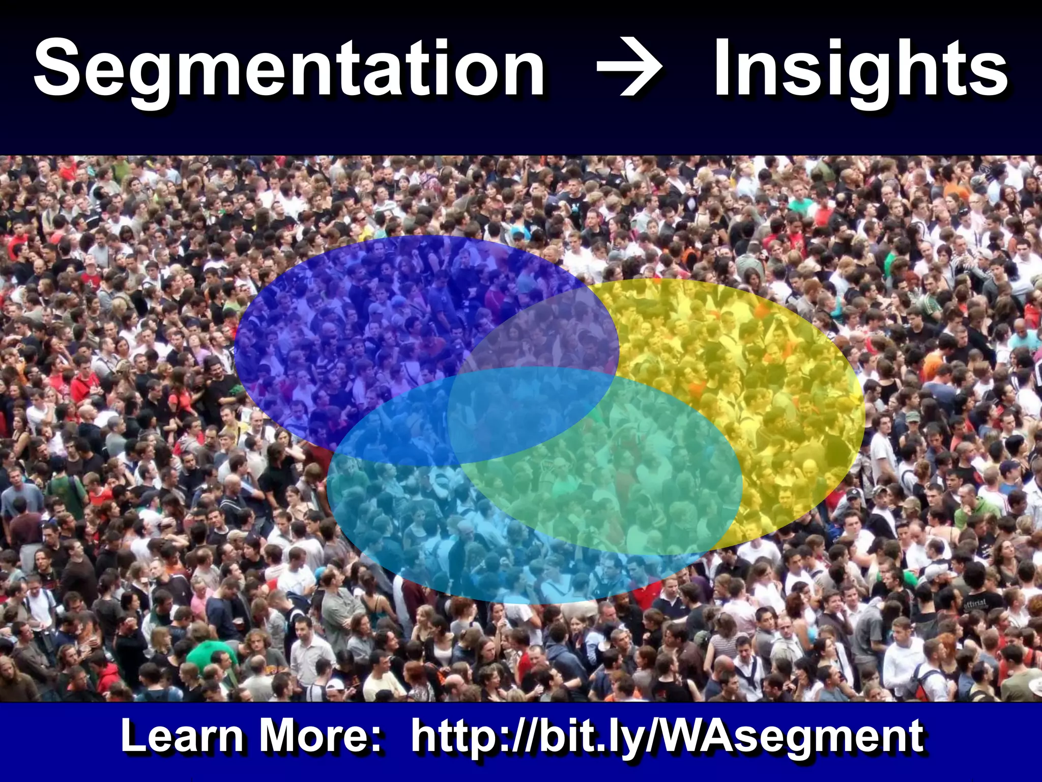Segmentation  Insights
Learn More: http://bit.ly/WAsegment
 