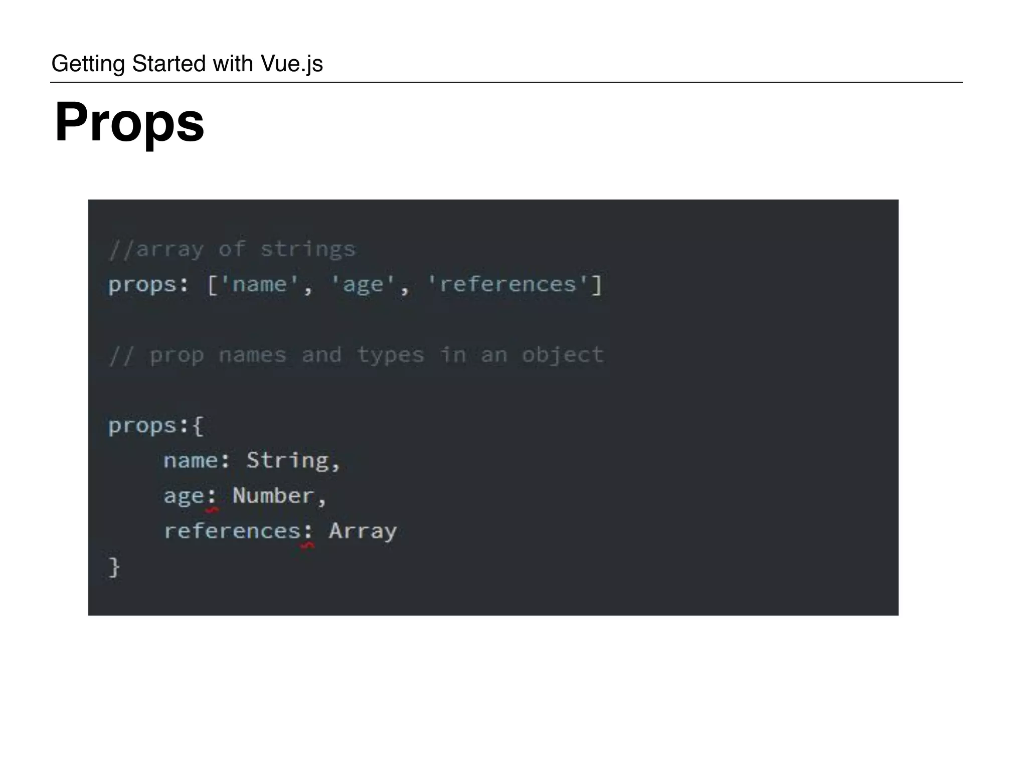 Props Getting Started with Vue.js 