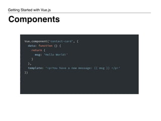 Getting Started with Vue.js | Free Download