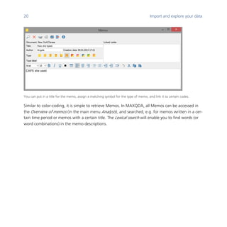 How to get started with MAXQDA | PDF