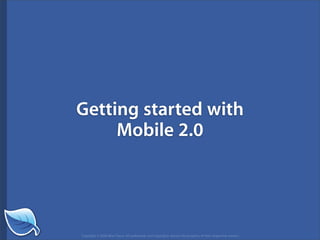 Getting Started in the Mobile Web
