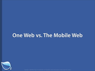 Getting Started in the Mobile Web