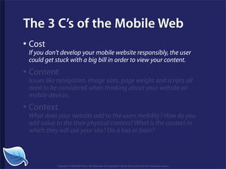 Getting Started in the Mobile Web