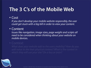 Getting Started in the Mobile Web