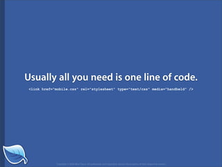Getting Started in the Mobile Web