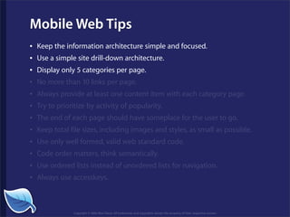 Getting Started in the Mobile Web