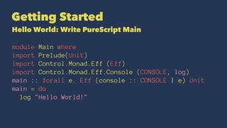 Getting Started with PureScript | PDF