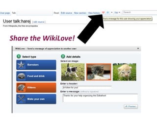 Share the WikiLove!
 