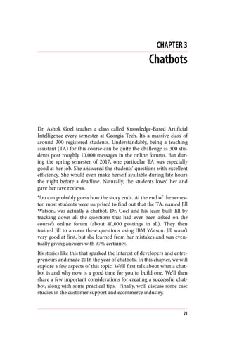 of the core functionalities inside a chatbot. If you’ve read the previ‐
ous chapter or have experience in machine learning...