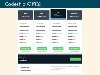 Codeship の料金
 