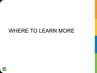 WHERE TO LEARN MORE
 