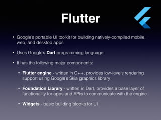 Cross Platform Mobile Development using Flutter by Wei Meng Lee at ...