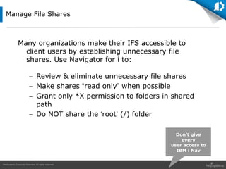 Getting Started with IBM i Security: Integrated File System (IFS) | PDF