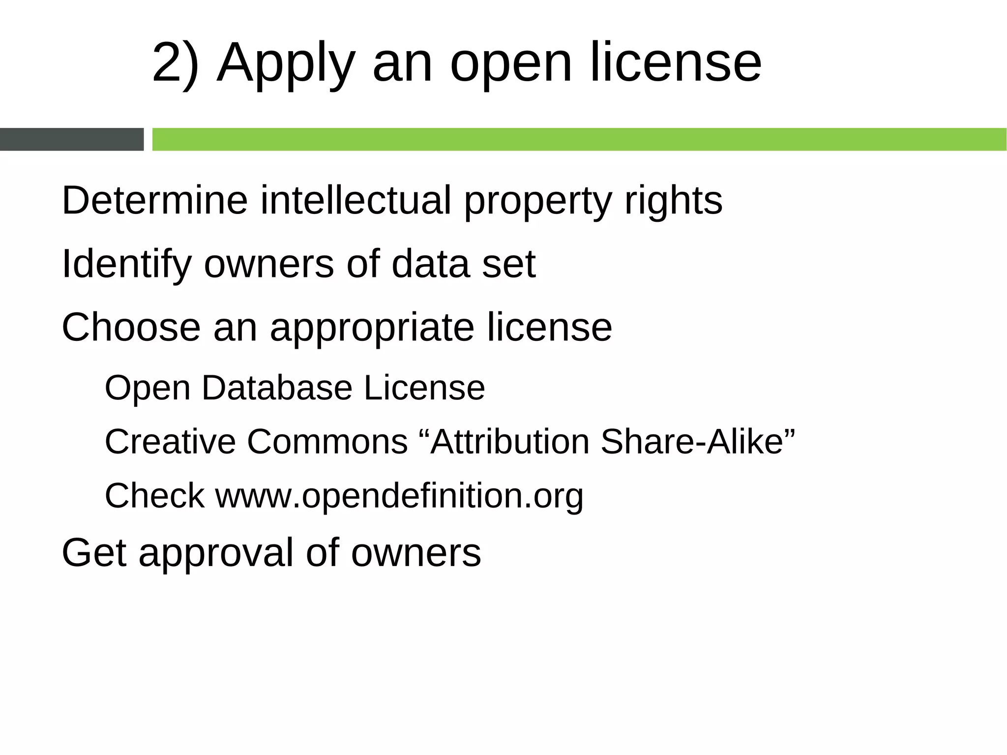 Make the data available
