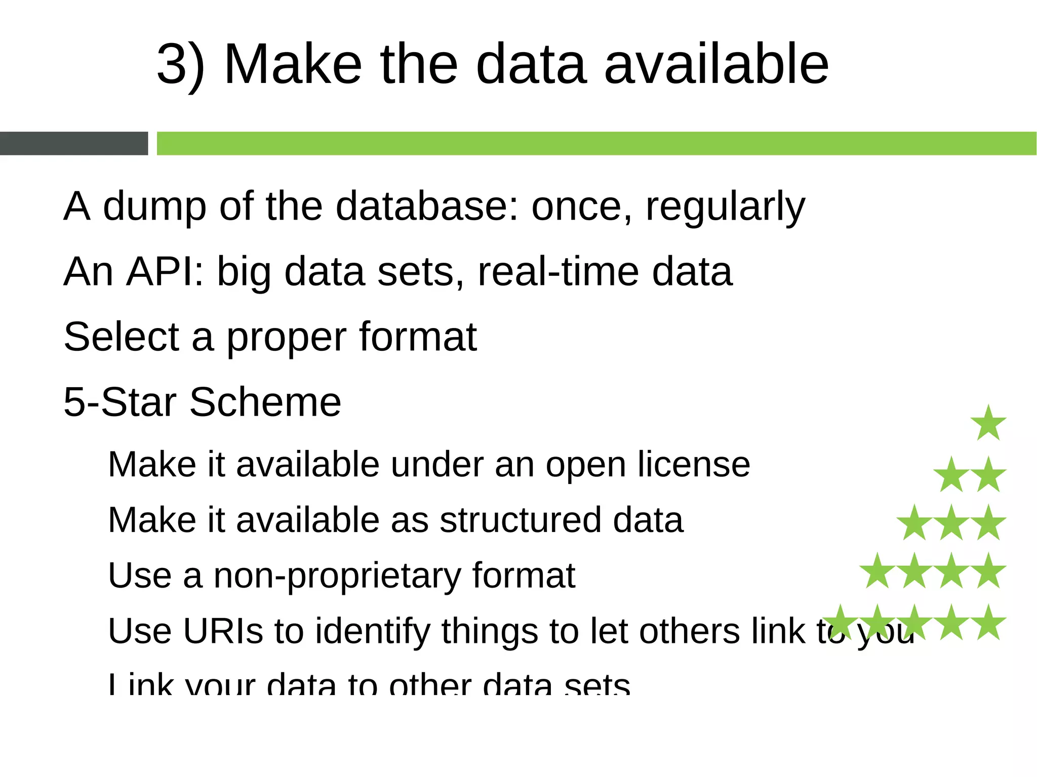 Make the data discoverable