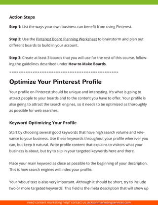 Getting Started with Pinterest | PDF