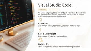 Introduction To Python Programming PPT. | PPTX