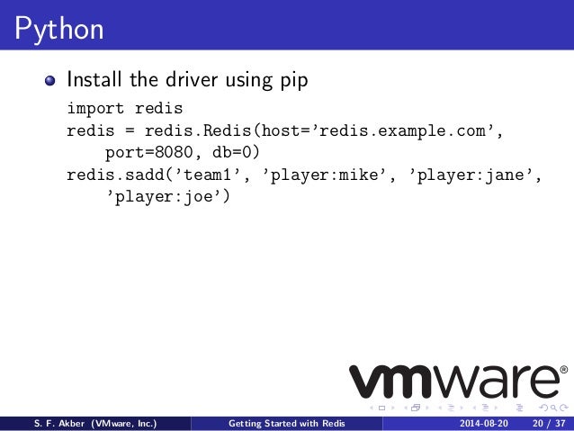 python install redis