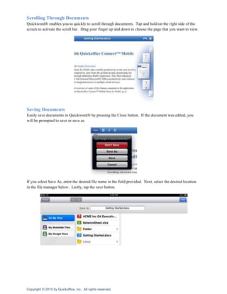 Tap, and drag on the column divider to resize the columnYou can drag and drop multiple files to move, copy, delete and email your local and remote files.<br />Tap and hold on a file to start Drag & Drop