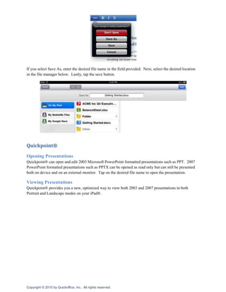 Continue to hold the file and tap on other files in the same directory to select multiple files. 