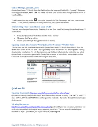 Tap on the blue chevron to see the file information, a visual first page preview of the file, and then tap on the file name in the text box to rename the file      <br />Click on the  on the bottom right of the file manager to create a new folder