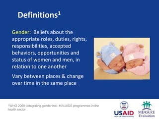 Getting the G into M&E: Gender and Monitoring and Evaluation | PPTX