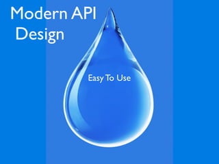 Modern API
Design

        Easy To Use
 