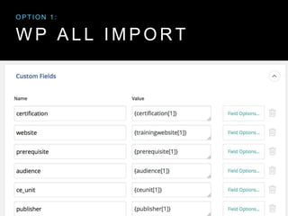 W P A L L I M P O R T
O P T I O N 1 :
 