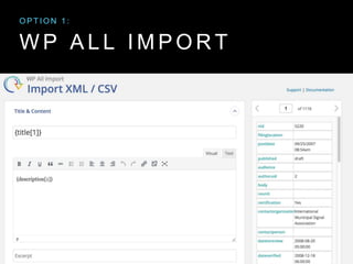 W P A L L I M P O R T
O P T I O N 1 :
 