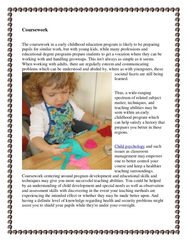 Getting a bachelor's degree in early childhood education