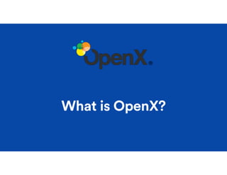 What is OpenX?
 