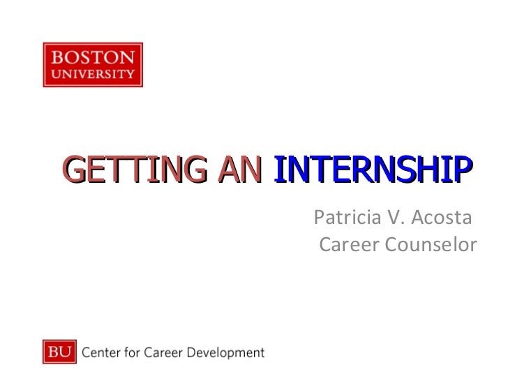 getting an internship getting an internship